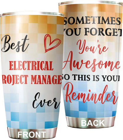Best Lacrosse Coach Ever Tumbler Stainless Steel 20oz, Office Gifts Women Men Work Friends Coworker, Driking Coffee Cup For Birthday Christmas - Colors O