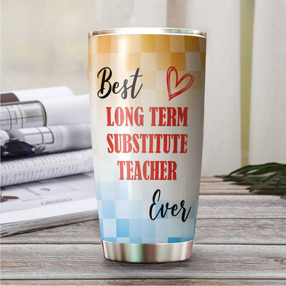 Best Lacrosse Coach Ever Tumbler Stainless Steel 20oz, Office Gifts Women Men Work Friends Coworker, Driking Coffee Cup For Birthday Christmas - Colors O