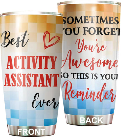 Best Lacrosse Coach Ever Tumbler Stainless Steel 20oz, Office Gifts Women Men Work Friends Coworker, Driking Coffee Cup For Birthday Christmas - Colors N