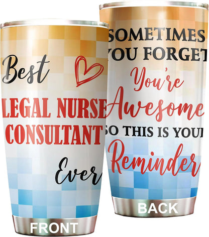 Best Lacrosse Coach Ever Tumbler Stainless Steel 20oz, Office Gifts Women Men Work Friends Coworker, Driking Coffee Cup For Birthday Christmas - Colors N