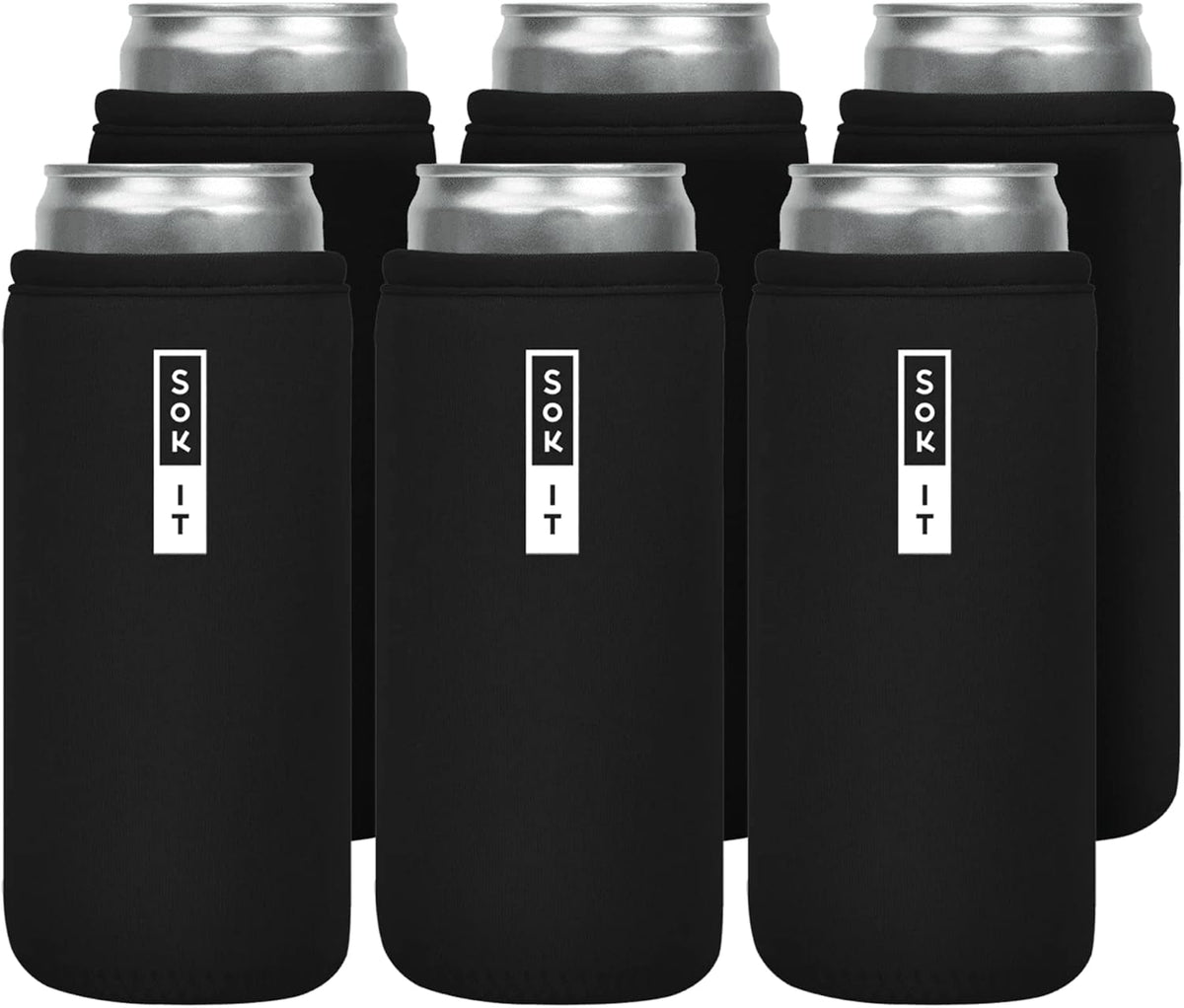 CanSok Sleeve for Beer & Soda Insulated Neoprene Cover (Ocean Oasis, 12oz Can Sleeve) - Colors A