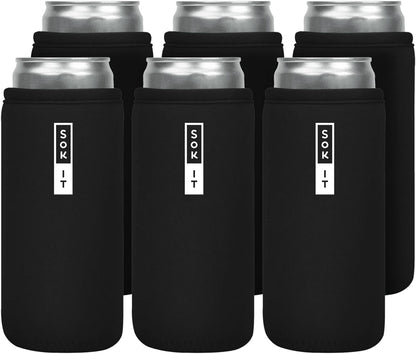 CanSok Sleeve for Beer & Soda Insulated Neoprene Cover (Ocean Oasis, 12oz Can Sleeve) - Colors A