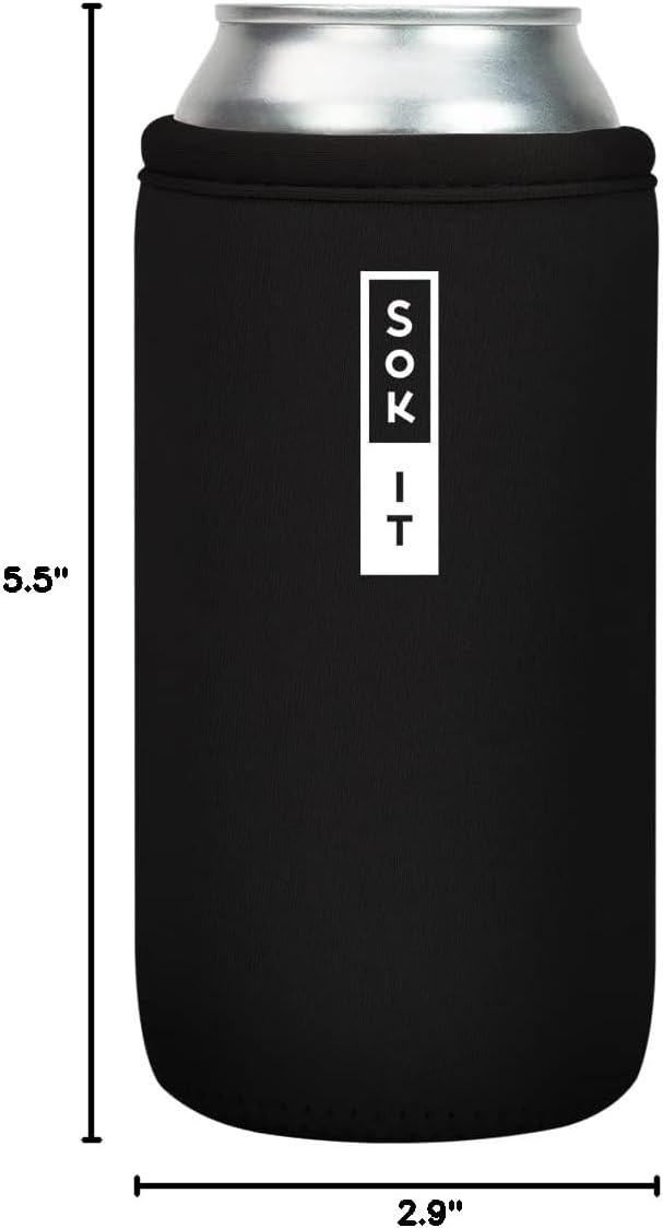 CanSok Sleeve for Beer & Soda Insulated Neoprene Cover (Ocean Oasis, 12oz Can Sleeve) - Colors A