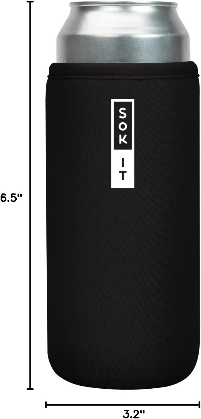CanSok Sleeve for Beer & Soda Insulated Neoprene Cover (Ocean Oasis, 12oz Can Sleeve) - Colors A