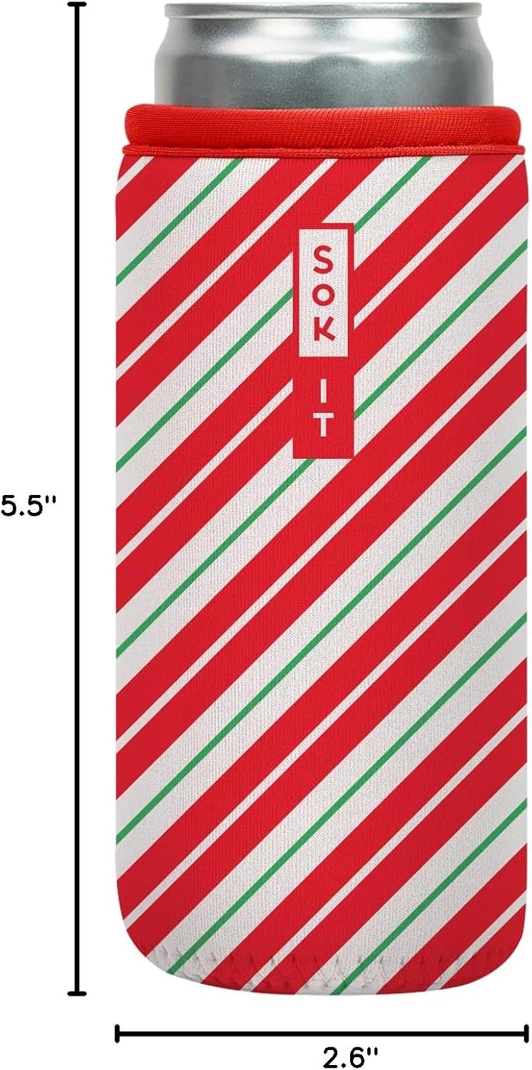 CanSok Sleeve for Beer & Soda Insulated Neoprene Cover (Ocean Oasis, 12oz Can Sleeve) - Colors A