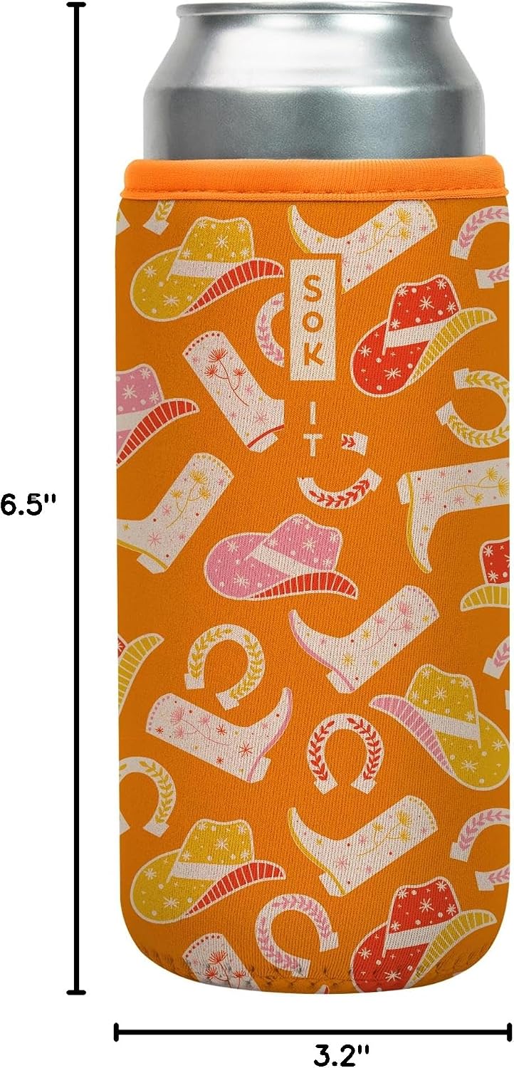 CanSok Sleeve for Beer & Soda Insulated Neoprene Cover (Ocean Oasis, 12oz Can Sleeve) - Colors A