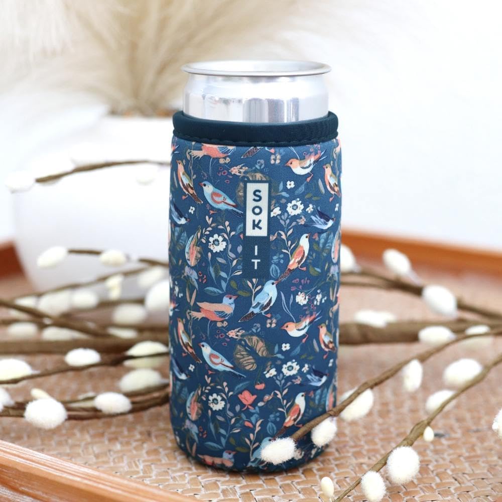 CanSok Sleeve for Beer & Soda Insulated Neoprene Cover (Ocean Oasis, 12oz Can Sleeve) - Colors A