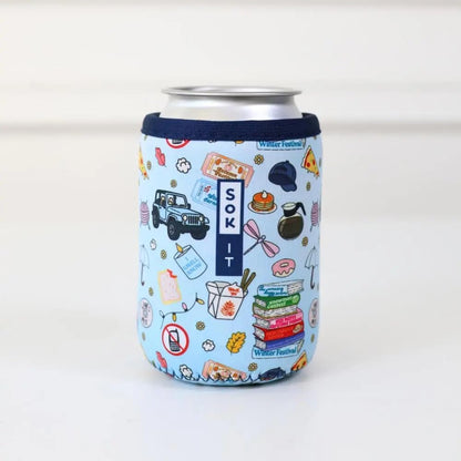 CanSok Sleeve for Beer & Soda Insulated Neoprene Cover (Ocean Oasis, 12oz Can Sleeve) - Colors A