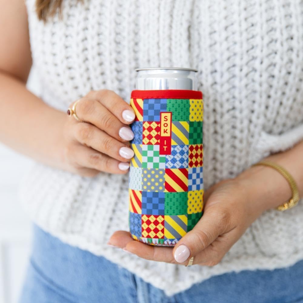 CanSok Sleeve for Beer & Soda Insulated Neoprene Cover (Ocean Oasis, 12oz Can Sleeve) - Colors A