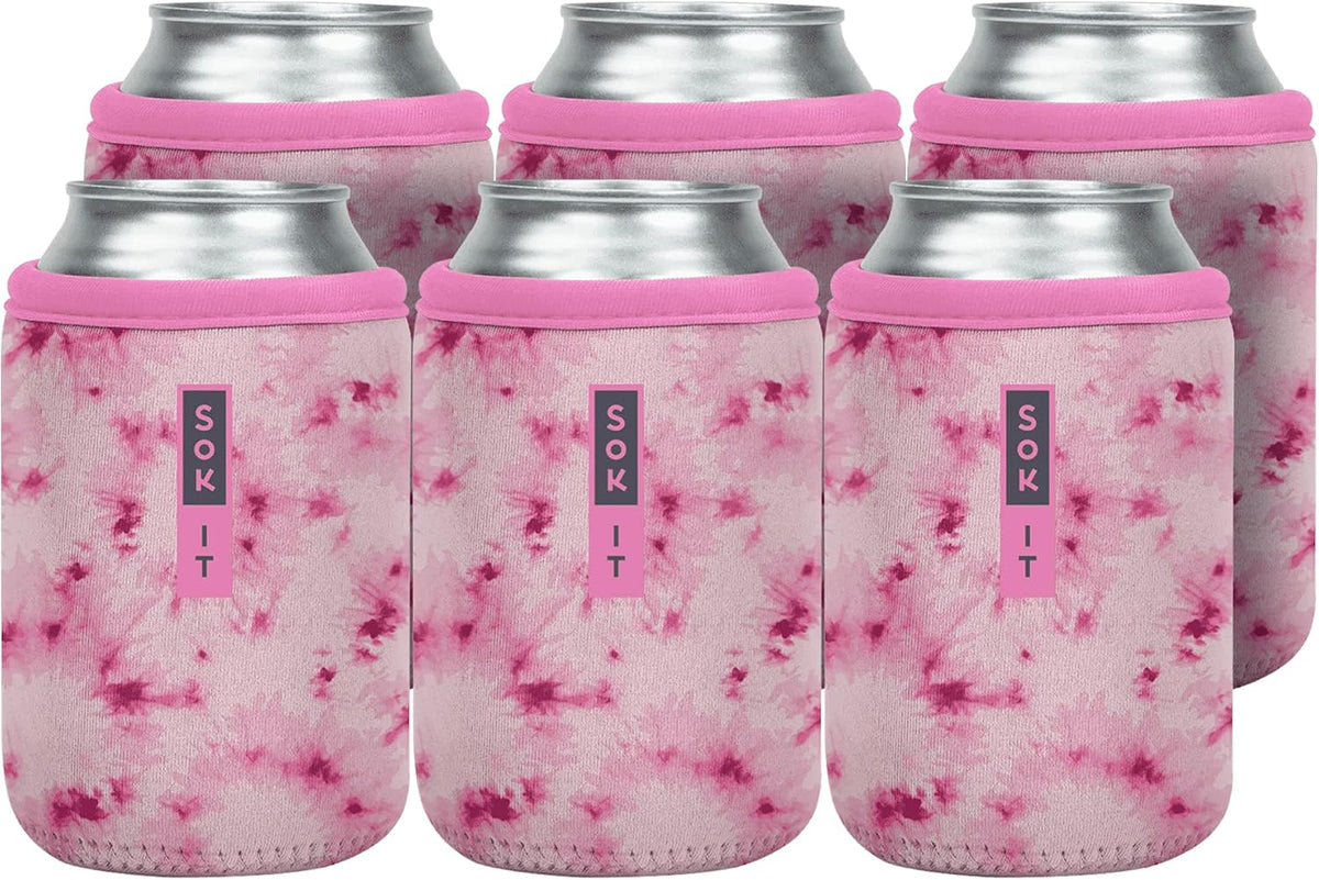 CanSok Sleeve for Beer & Soda Insulated Neoprene Cover (Ocean Oasis, 12oz Can Sleeve) - Colors A