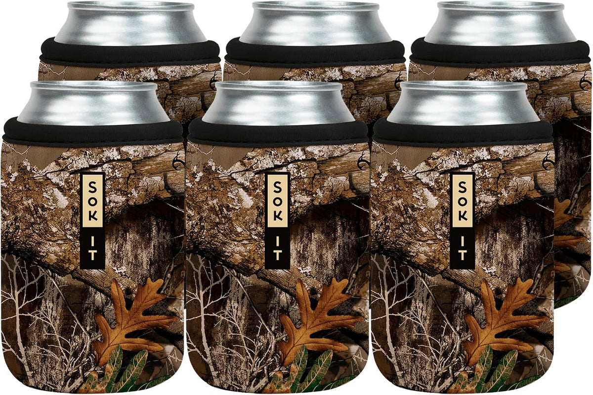CanSok Sleeve for Beer & Soda Insulated Neoprene Cover (Ocean Oasis, 12oz Can Sleeve) - Colors A