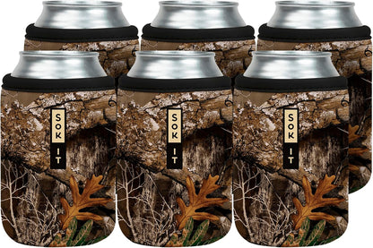 CanSok Sleeve for Beer & Soda Insulated Neoprene Cover (Ocean Oasis, 12oz Can Sleeve) - Colors A