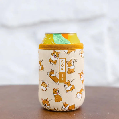 CanSok Sleeve for Beer & Soda Insulated Neoprene Cover (Ocean Oasis, 12oz Can Sleeve) - Colors A