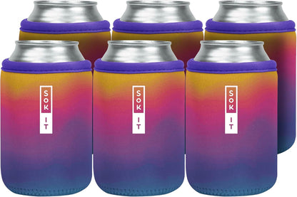 CanSok Sleeve for Beer & Soda Insulated Neoprene Cover (Ocean Oasis, 12oz Can Sleeve) - Colors A