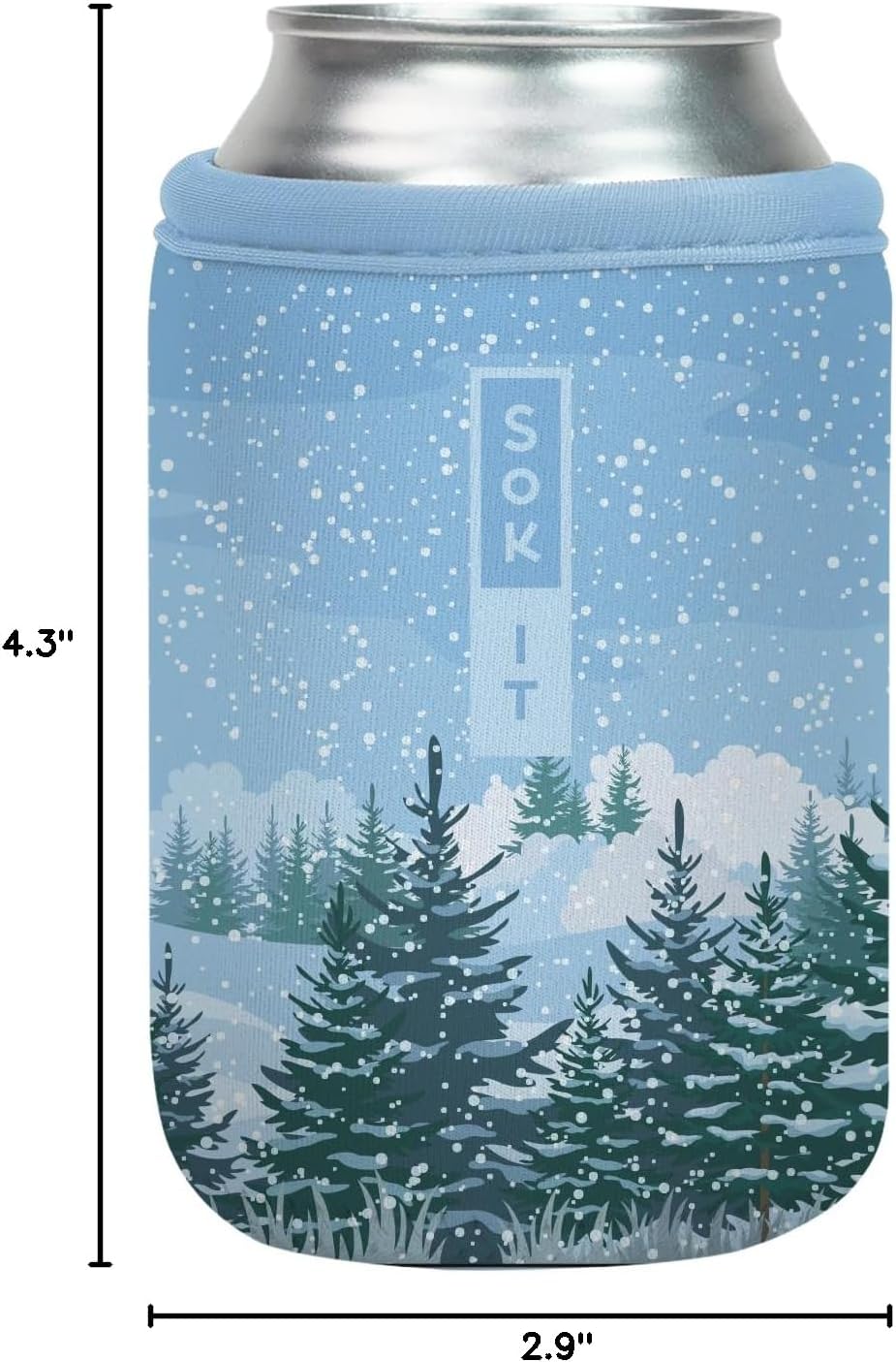 CanSok Sleeve for Beer & Soda Insulated Neoprene Cover (Ocean Oasis, 12oz Can Sleeve) - Colors A