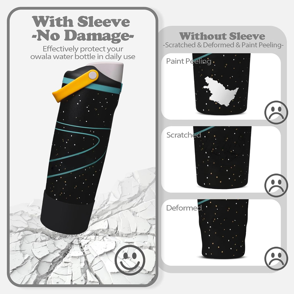 2PCS Silicone Boots for Owala 30oz & 40oz FreeSip Sway Bottles & Tumblers – Non-Slip, Scratch-Resistant, Stability Enhancer for Owala Accessories (Eucalyptus Green) - Colors B
