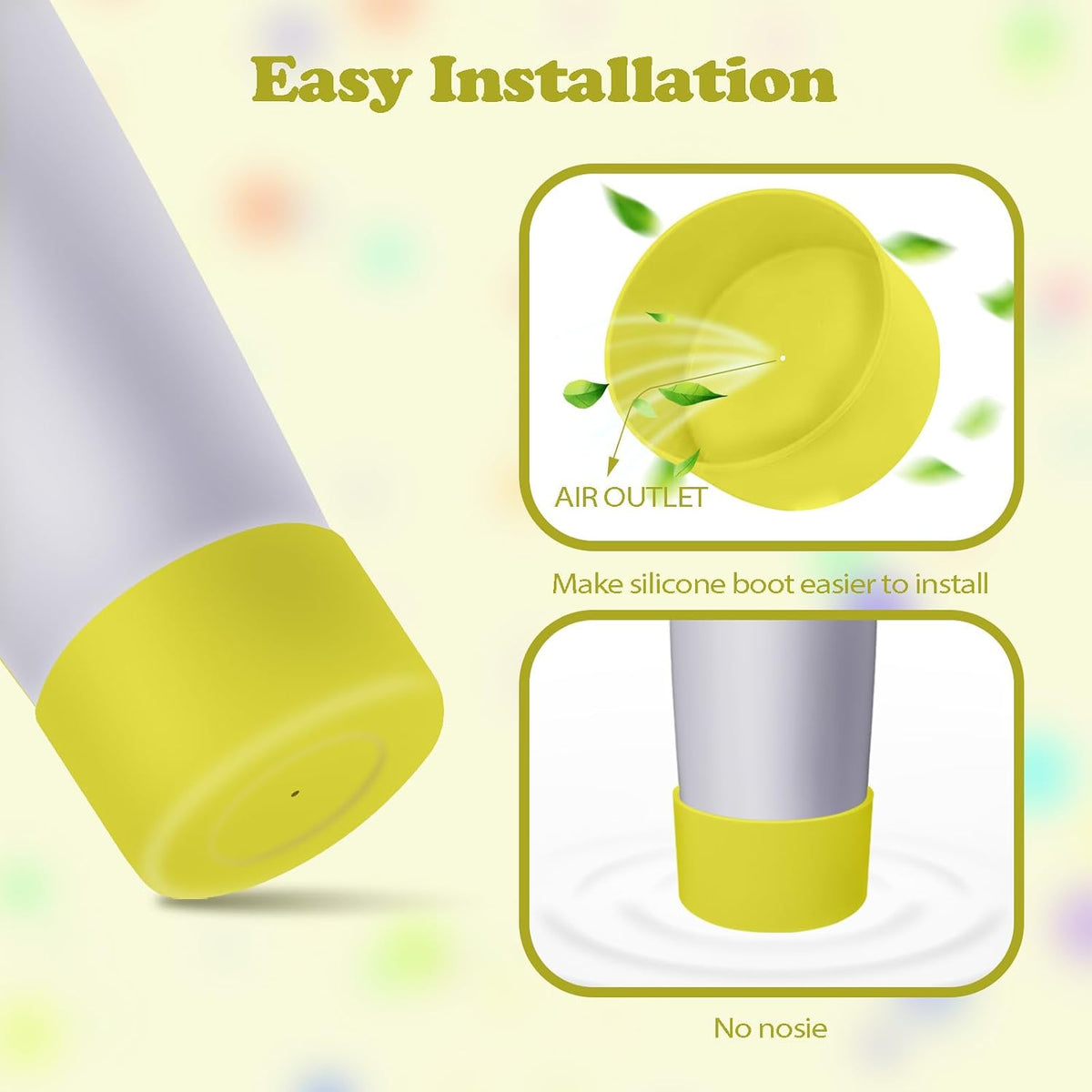 2PCS Silicone Boots for Owala 30oz & 40oz FreeSip Sway Bottles & Tumblers – Non-Slip, Scratch-Resistant, Stability Enhancer for Owala Accessories (Eucalyptus Green) - Colors B