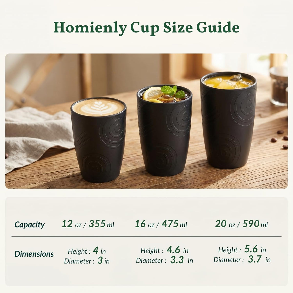 Wheat Straw Cups 12oz Unbreakable & Easy to Clean Cups Reusable Outdoor Drinking Cups for Travel,Camping,Picnic, Refrigerator and Dishwasher Safe Stackable Water Tumblers- White