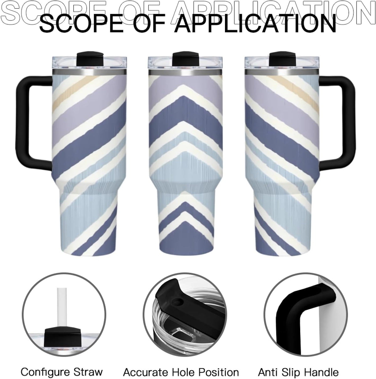 Commuter Vacuum Tumbler: No-Leak 40OZ Capacity, Easy Single-Hand Use, Fits Vehicles/Offices - Perfect for Travel, Driving, Daily Transit