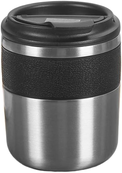 Insulated Travel Mug, Vacuum Double Wall Stainless Steel Coffee Cup with Wide Mouth and Leak Proof Lid, Stainless Steel Tumbler for Office Work Commute, 9.5oz (Green, Small)
