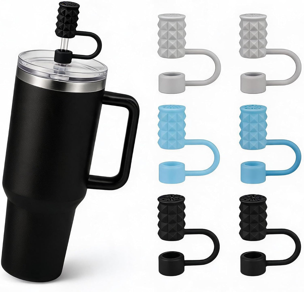 BTYHAOS Straw Covers, Dust Proof Straw Toppers Fit Stanley 30 40oz Tumbler