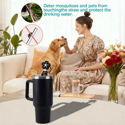 BTYHAOS Straw Covers, Dust Proof Straw Toppers Fit Stanley 30 40oz Tumbler