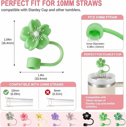 BTYHAOS Straw Covers, Dust Proof Straw Toppers Fit Stanley 30 40oz Tumbler