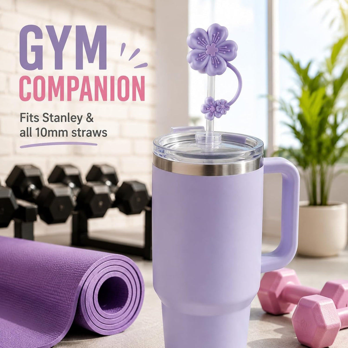 BTYHAOS Straw Covers, Dust Proof Straw Toppers Fit Stanley 30 40oz Tumbler