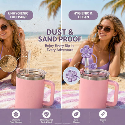 BTYHAOS Straw Covers, Dust Proof Straw Toppers Fit Stanley 30 40oz Tumbler