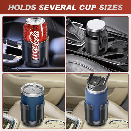 Cup Holder Expander for Car,Upgraded Car Cup Holder Expander Adapter with Offset Adjustable Base, Fit Most Large Bottles and Mugs-Yeti Ramblers 14/24/36/46oz, Hydro Flasks 32/40oz