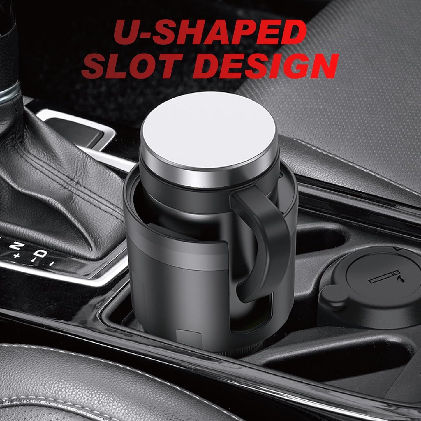 Cup Holder Expander for Car,Upgraded Car Cup Holder Expander Adapter with Offset Adjustable Base, Fit Most Large Bottles and Mugs-Yeti Ramblers 14/24/36/46oz, Hydro Flasks 32/40oz