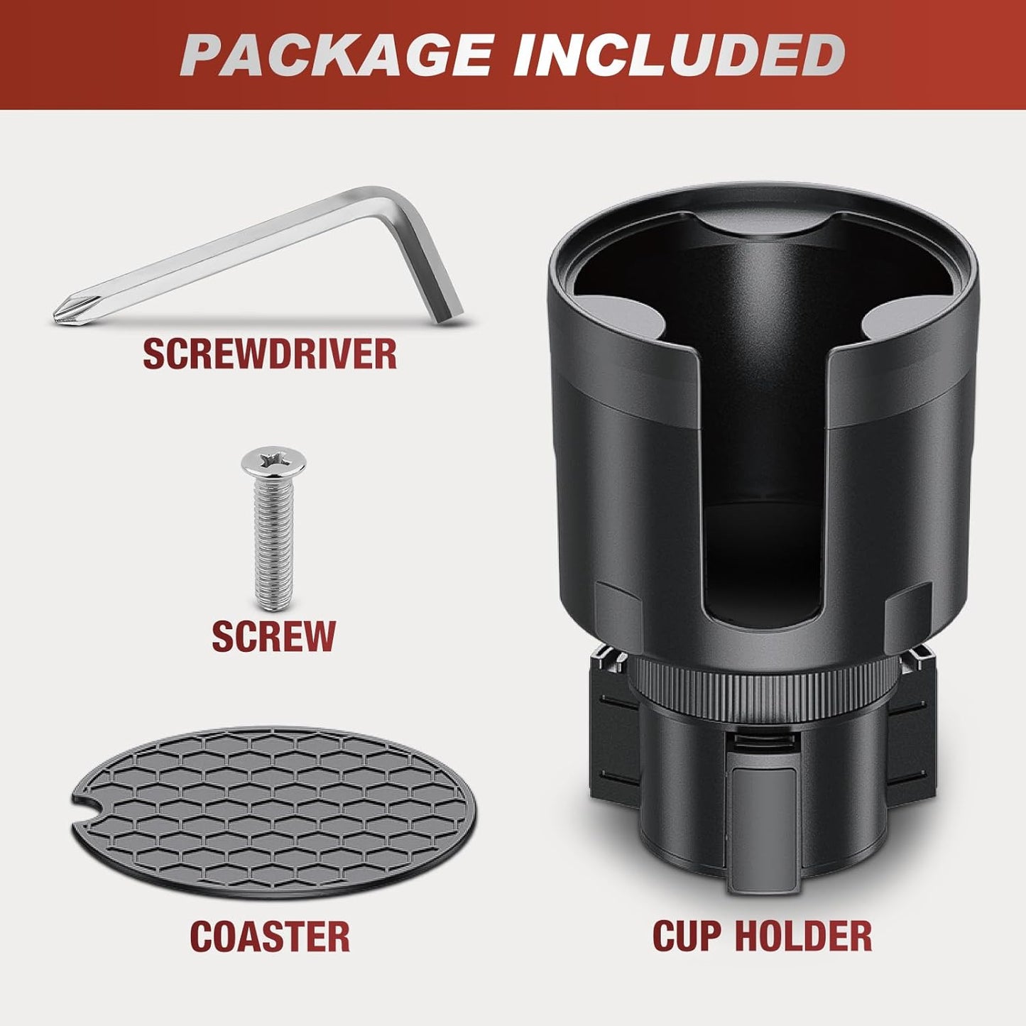 Cup Holder Expander for Car,Upgraded Car Cup Holder Expander Adapter with Offset Adjustable Base, Fit Most Large Bottles and Mugs-Yeti Ramblers 14/24/36/46oz, Hydro Flasks 32/40oz