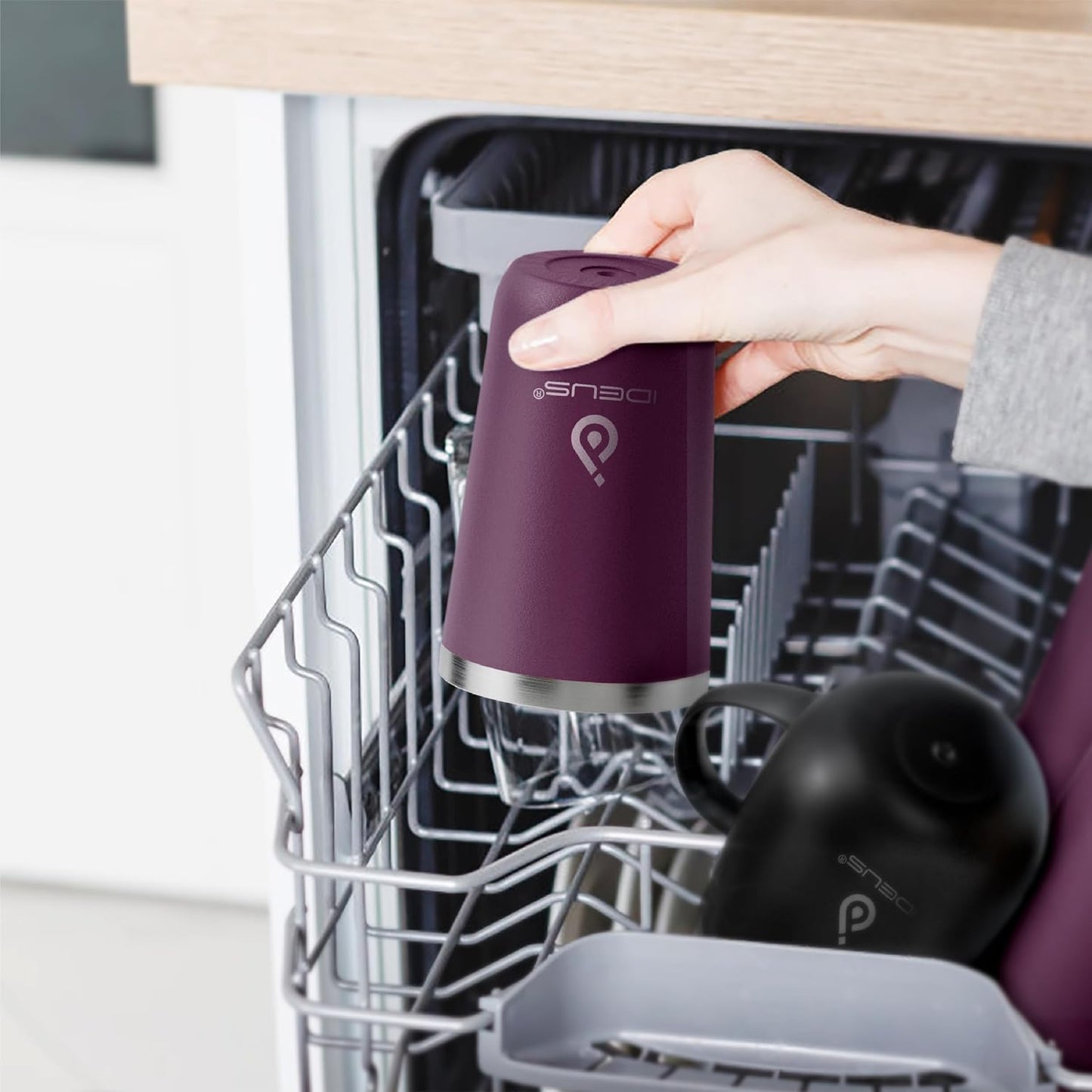 17 oz Travel Coffee Mug, Double Wall Vacuum Stainless Steel Insulated Coffee Tumbler With Lid, Splash-Proof & Cup Holder Friendly, Keeps Drinks Hot/Cold, Dishwasher Safe, Celadon
