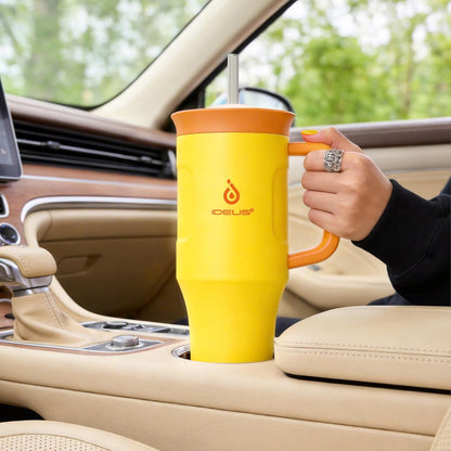 17 oz Travel Coffee Mug, Double Wall Vacuum Stainless Steel Insulated Coffee Tumbler With Lid, Splash-Proof & Cup Holder Friendly, Keeps Drinks Hot/Cold, Dishwasher Safe, Celadon