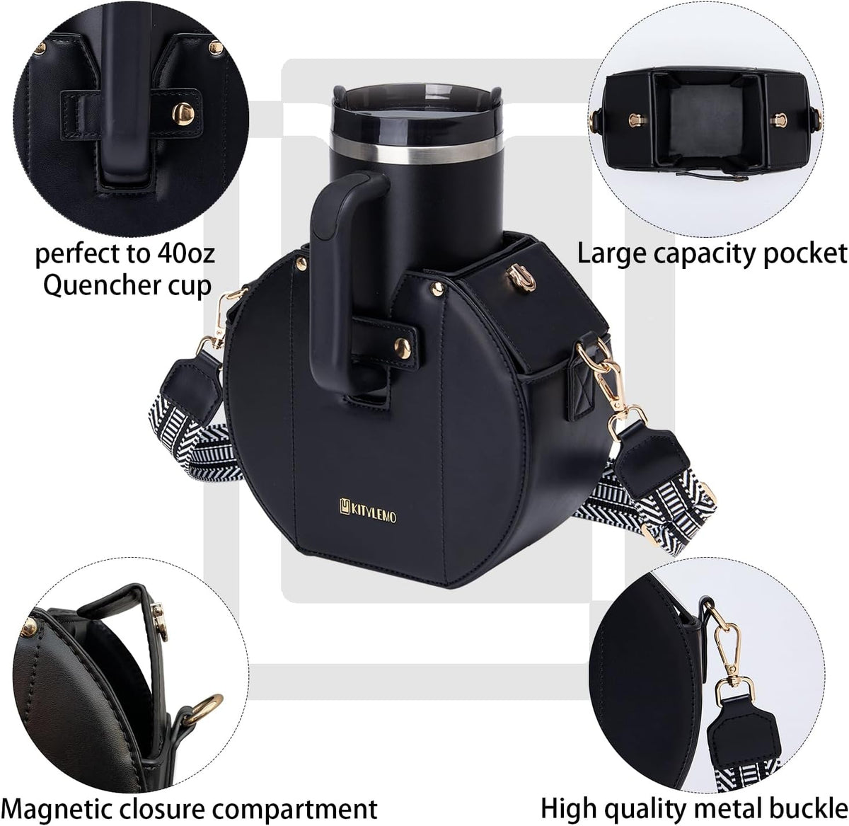 Stanley Cup Purse.Stanley Purse Cup Holder Bag.Water Bottle Holder. Bag with Water Bottle Pocket
