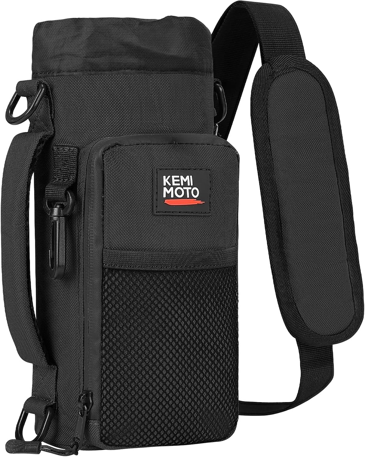 Water Bottle Holder Bag, Water Bottle Carrier with Adjustable Shoulder Strap, Water Bottle Pouch Holder for Hiking, Camping, Fishing, Compatible with YETI STANLEY SLM 32 oz, 40 oz, 64 oz