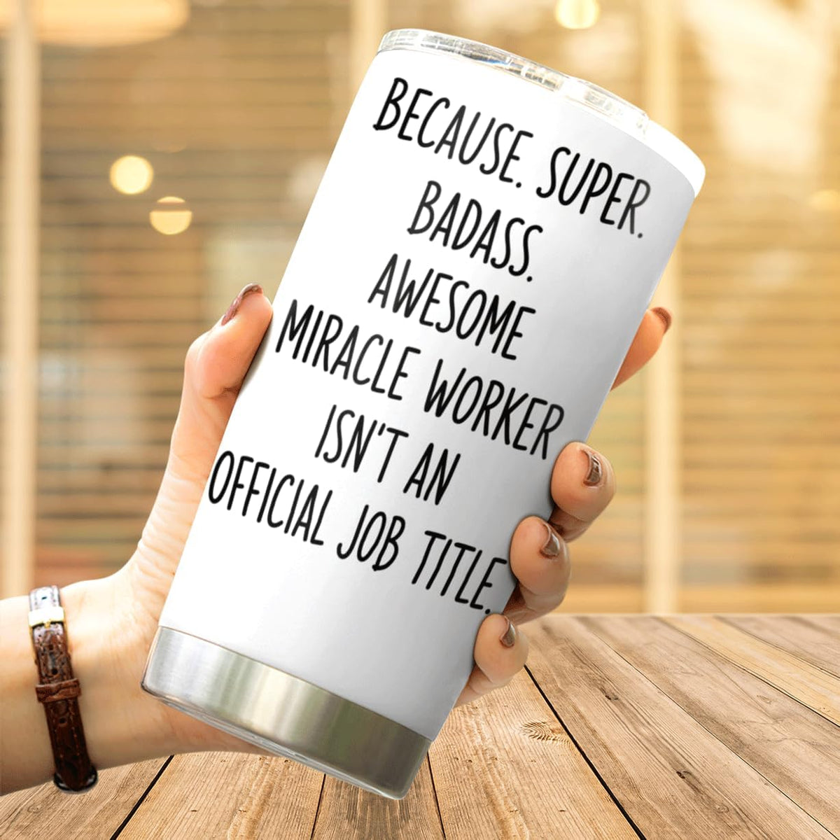 Chaos Coordinator Quote Stainless Steel Tumbler 20 Oz Inspirational Funny Gift For Moms Teachers Nurses Workers Cool Insulated Mug Hot Travel Outdoor Iced Heat Bottle