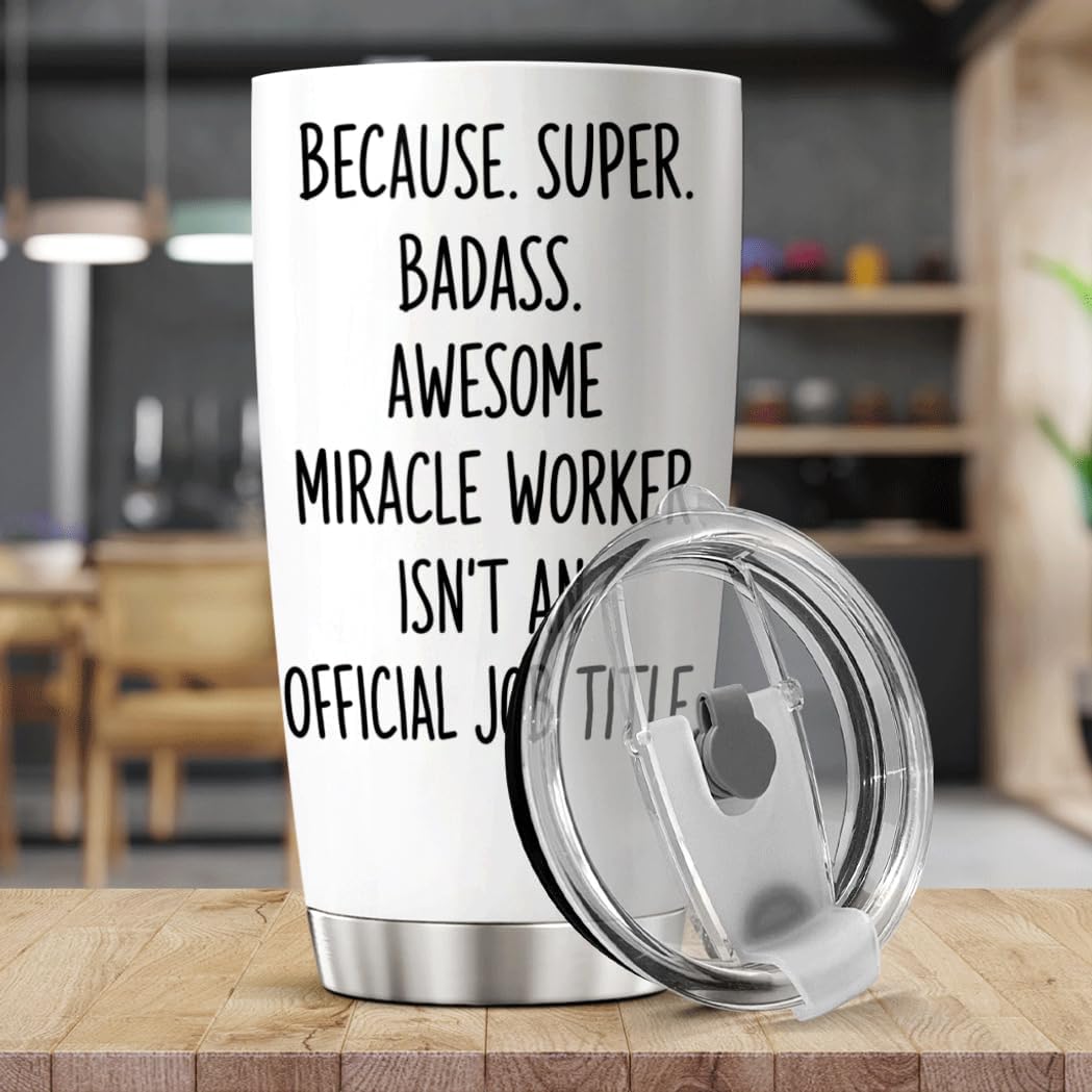 Chaos Coordinator Quote Stainless Steel Tumbler 20 Oz Inspirational Funny Gift For Moms Teachers Nurses Workers Cool Insulated Mug Hot Travel Outdoor Iced Heat Bottle