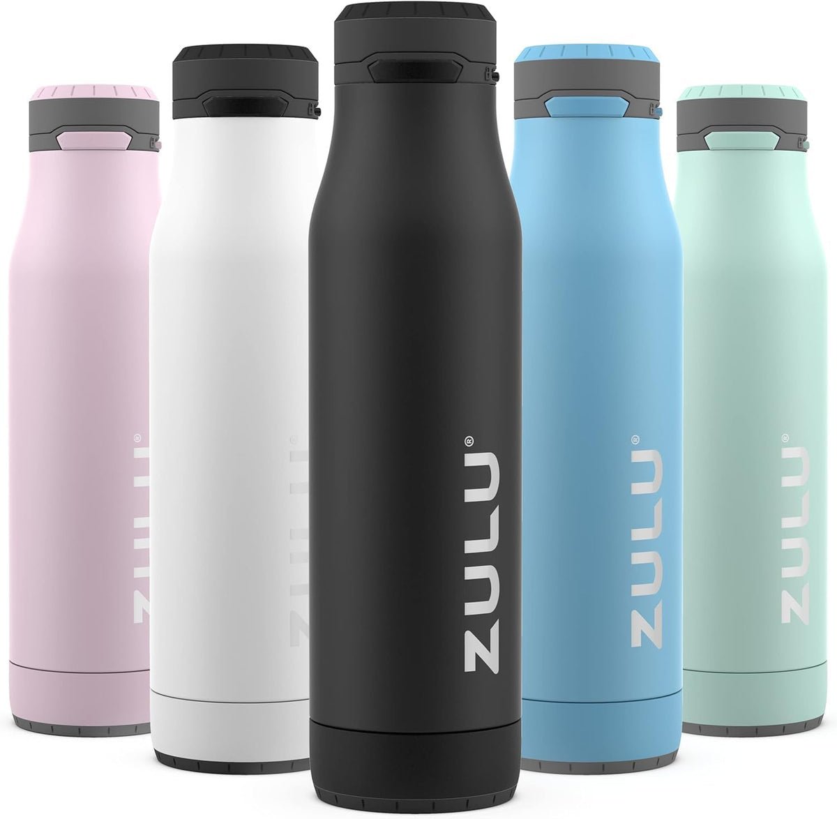 Ace 24oz Insulated Stainless Steel Water Bottle, Chug Spout, Black