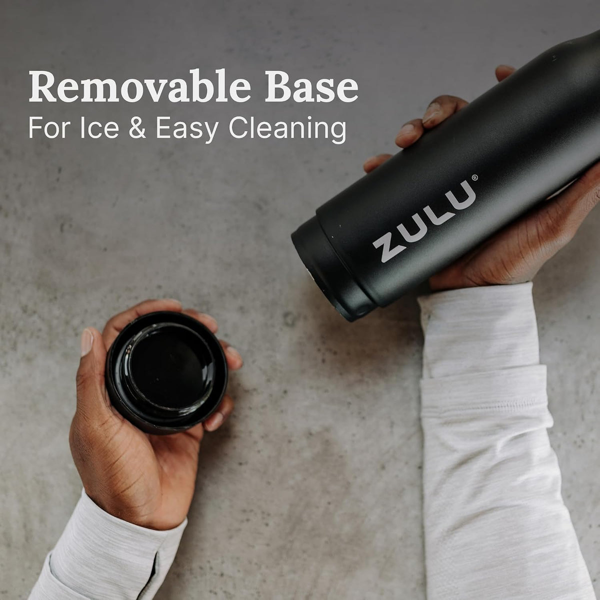 Ace 24oz Insulated Stainless Steel Water Bottle, Chug Spout, Black