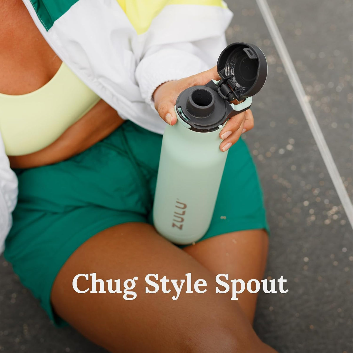 Ace 24oz Insulated Stainless Steel Water Bottle, Chug Spout, Black