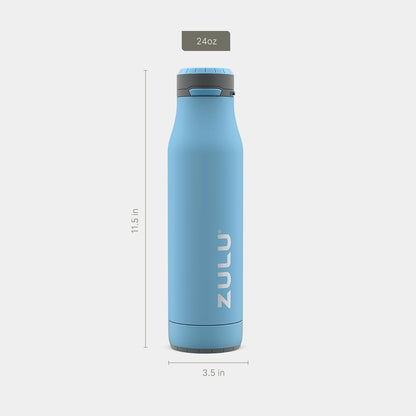 Ace 24oz Insulated Stainless Steel Water Bottle, Chug Spout, Black