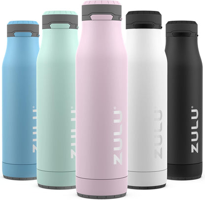 Ace 24oz Insulated Stainless Steel Water Bottle, Chug Spout, Black