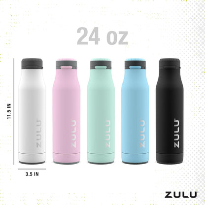 Ace 24oz Insulated Stainless Steel Water Bottle, Chug Spout, Black