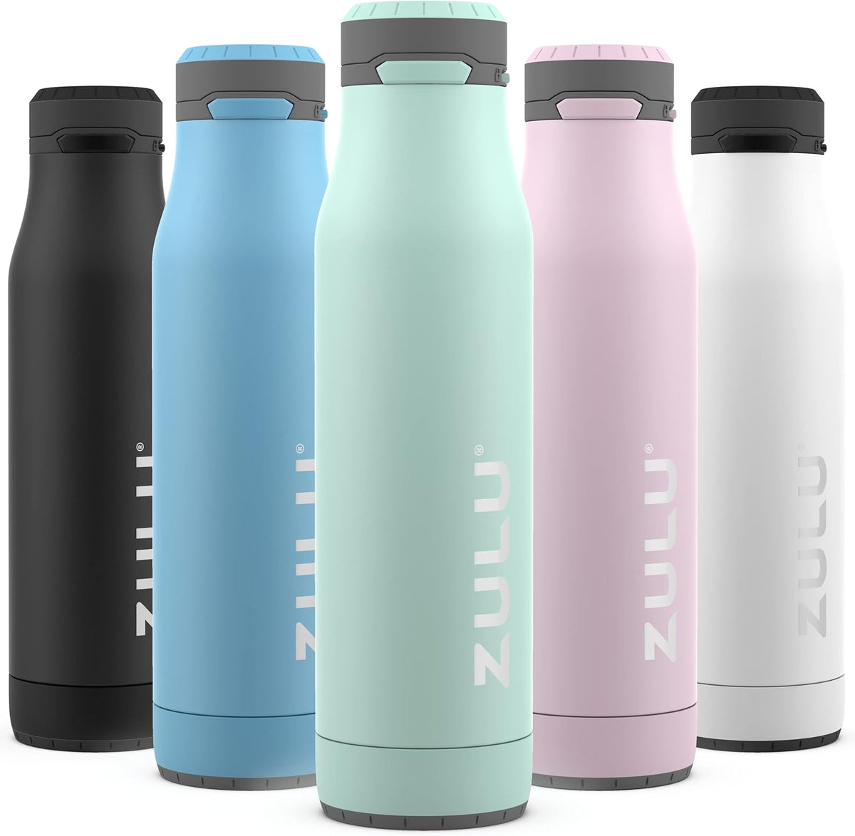 Ace 24oz Insulated Stainless Steel Water Bottle, Chug Spout, Black