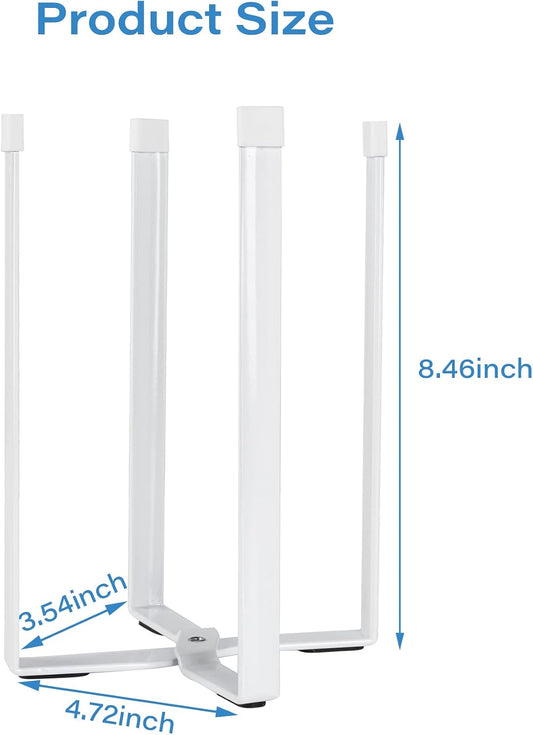 Bottle Drying Rack, Plastic Bag Drying Rack for Kitchen Countertop (White)