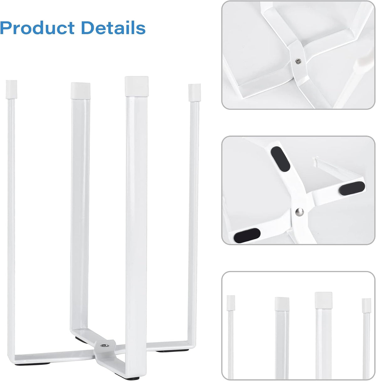 Bottle Drying Rack, Plastic Bag Drying Rack for Kitchen Countertop (White)