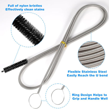 12 Pcs Straw Cleaner Brushes Set, 8.2 Inch Nylon Cleaning Brush