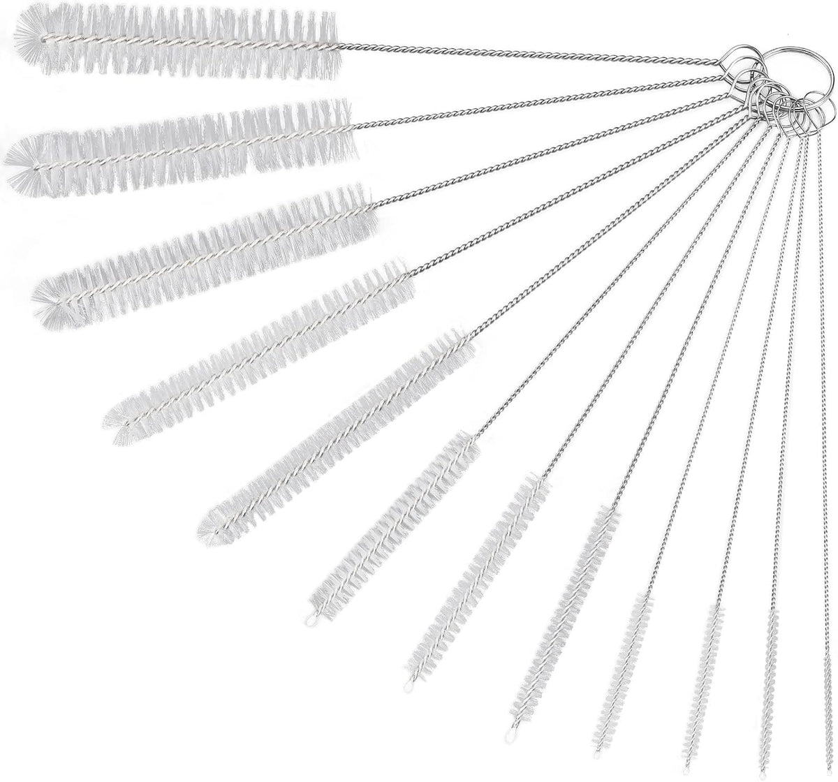 12 Pcs Straw Cleaner Brushes Set, 8.2 Inch Nylon Cleaning Brush