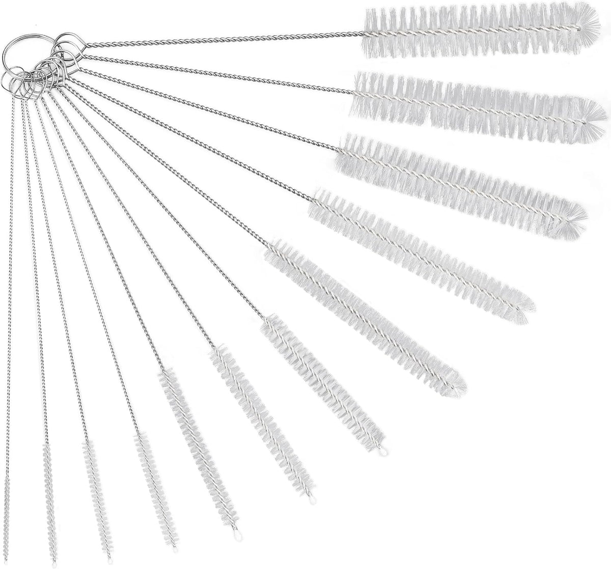 12 Pcs Straw Cleaner Brushes Set, 8.2 Inch Nylon Cleaning Brush